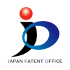Logo of the Japan Patent Office with red, blue, and black colors on a white background.